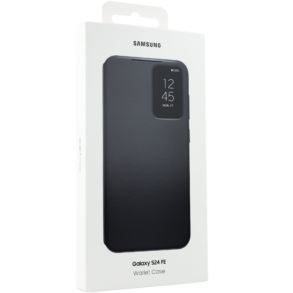  Etui z klapką Samsung Smart View Wallet Case do Galaxy S24 FE, czarne